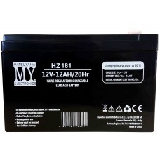 Batteria 12 Volt 12 Ah Ricaricabile Ciclica HZ181